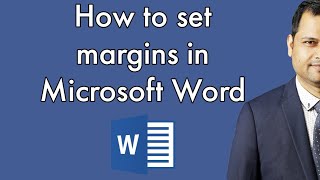 How to set margins in Microsoft word [upl. by Gabbert]