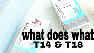 Wella T18 and T14what does what [upl. by Nomzzaj]