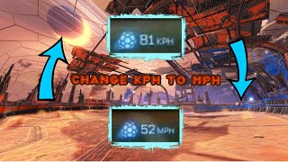 Rocket League  How to Change MPH to KPH Tutorial [upl. by Iveel]