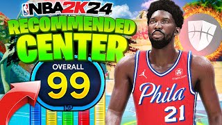 Best Build on NBA 2K24 Two Way Center Build The Anchor Popper [upl. by Divod]