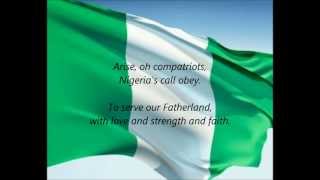 Nigerian National Anthem  quotArise Oh Compatriotsquot EN [upl. by Barbour]