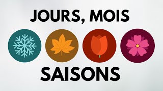 Apprendre les jours de la semaine mois et saisons en Anglais Du français à langlais [upl. by Rick577]