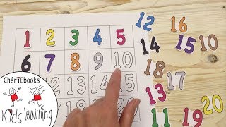 Learn 1 to 20 in English  How to Write Numbers  Counting Numbers 1to20 Toddler Preschooler Kids [upl. by Decca]