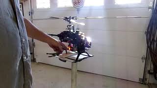 TRex 600 Nitro Heli Start Procedure [upl. by Ewan]