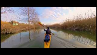 【Insta360X3】Winter Kayaking with PAKAYAK Bluefin 142 [upl. by Eusadnilem]