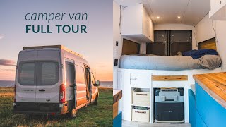 The Tour  Ford Transit Camper Van Conversion [upl. by Kedezihclem]