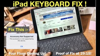 How to Fix the iPad Pro keyboard  4 fixes Working Proof [upl. by Eednyl854]