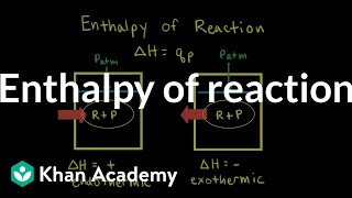 Enthalpy of reaction  Thermodynamics  AP Chemistry  Khan Academy [upl. by Law]