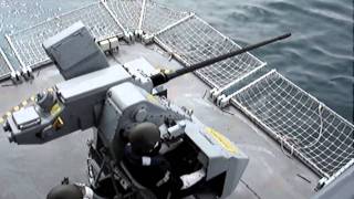 RFA Wave knight live 30mm Cannon Firing [upl. by Elbam289]