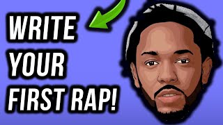 How To Write A Rap Your First Verse In Under 11 Minutes StepByStep [upl. by Arabelle]