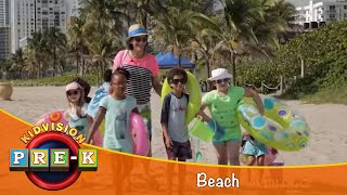 The Beach  Virtual Field Trip  KidVision PreK [upl. by Aid]