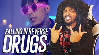 METALHEAD SHAQ REACTS to Falling In Reverse  quotDrugsquot [upl. by Liza]