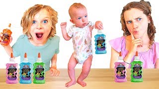 Our BABY Picks Our Slime Ingredients Challenge WHAT ft THE NORRIS NUTS [upl. by Ahsenyt61]