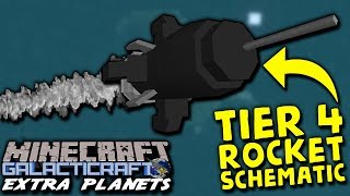 TIER 4 ROCKET SCHEMATIC Mercury Dungeon  Minecraft Galacticraft 2018 Extra Planets Mod 12 [upl. by Lajes604]