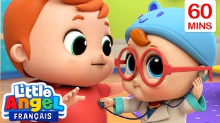 Bébé Louis Joue au Docteur  LittleAngelFrancais  Dessin Animé [upl. by Naanac]