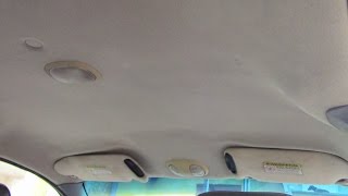 Reupholstering a Headliner Auto Upholstery [upl. by Retsevlys]