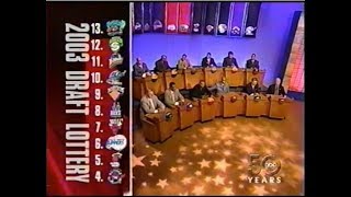 Full 2003 NBA Draft Lottery LeBron Darko Carmelo [upl. by Sherr]