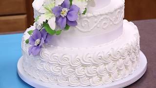 How To Make Your Own Buttercream Wedding Cake  Part 1  Global Sugar Art [upl. by Delphina]