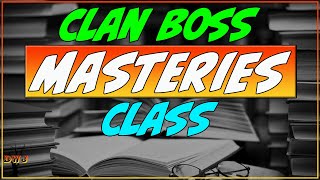 Clan Boss Masteries Class  Raid Shadow Legends [upl. by Amimej759]