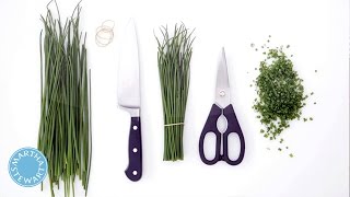 How to Chop Chives with Martha Stewart [upl. by Eserrehs]