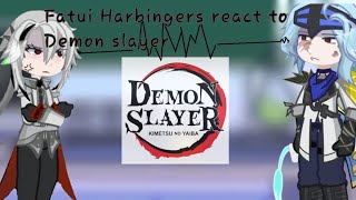 ♡ Fatui Harbingers react to Demon Slayer  Part 13  speed 2x [upl. by Gosser]