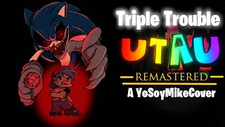 Triple Trouble UTAU Version REMASTERED  Friday Night Funkin Mod Cover [upl. by Pavlish]