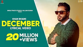 Khan Bhaini  December Lyrical Video  New Punjabi Songs  Latest Punjabi Song 2020  Coin Digital [upl. by Mighell]