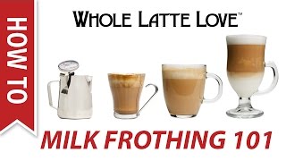 Milk Frothing for Beginners [upl. by Ppilihp]