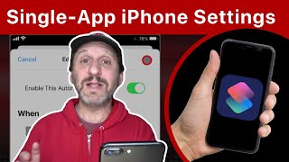 Use a Shortcut To Change iPhone Settings Just For One App [upl. by Aihpledalihp]