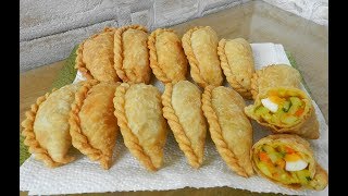 PASTEL  Fried Savory Pastry  Delicious  Ninik Becker [upl. by Hsakiv]