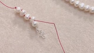 How To Knot Pearls On A String [upl. by Jonna31]