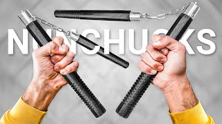 Learning Nunchaku Tricks with No Experience [upl. by Elyssa]