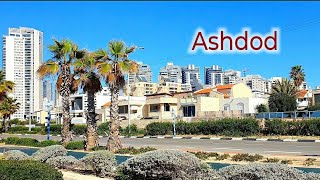 4K Sunny Day in Ashdod Virtual Walking Israel [upl. by Wystand]