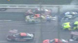 2005 UAWFord 500  Part 9 of 29 The Big One  Michael Waltrip Flip [upl. by Aysab]