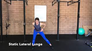 Static Lateral Lunge [upl. by Sammons457]