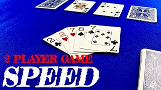 How To Play Speed  Card Games For Two Players [upl. by Llecrad]