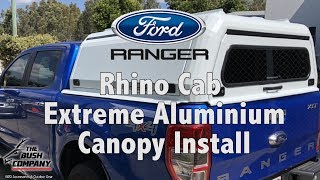 How To Install a Rhino Cab Canopy  Ford Ranger  The Bush Company [upl. by Guilbert712]