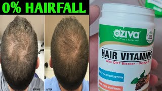 Oziva Hair Vitamins Review  Best to Reduce Hairfall amp Hair Growth [upl. by Aramoiz]