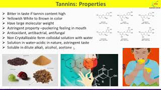 Tannins Introduction Types Sources Properties UsesTannin Secondary Metabolite [upl. by Htims1]