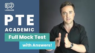 LIVE Full PTE Academic Mock Test with Answers 1 with Jay [upl. by Aihsemat]