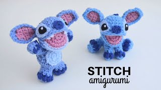 Stitch Amigurumi  How to Crochet Lilo and Stitch  Open Mouth Version [upl. by Kcorb]