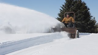 Grasshopper Zero Turn Mower Snow Removal Attachments [upl. by Odnomyar]