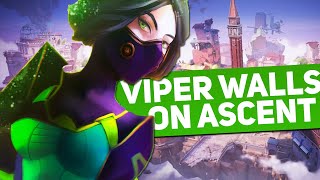 Expert Viper Guide to Attacking on Ascent  Essential Smoke and Wall Lineups  Valorant Guide [upl. by Christoforo]