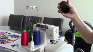 Janome 634D threading techniques [upl. by Raab]