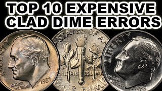 Top 10 Expensive Roosevelt Dime Errors YOU Should Look For In Pocket Change [upl. by Ricardo]