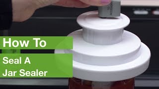 How To Seal A Jar Sealer  FoodSaver® [upl. by Elisabetta]