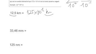 conversion et notation scientifique [upl. by Salene]