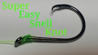 How to tie a Super easy snell knot [upl. by Narod]