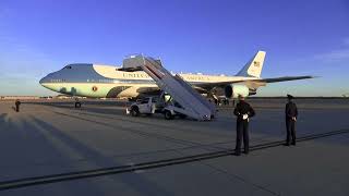 Trump leaves on Air Force One for MaraLago after argument with Zelenskyy at White House meeting [upl. by Notrem]