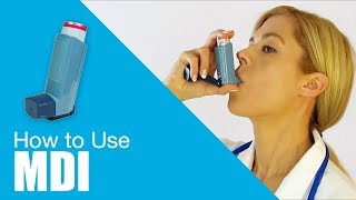 How to use Metered Dose Inhaler MDI [upl. by Whiting430]